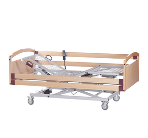 Electric bed 2 motors adjustable in height with sides